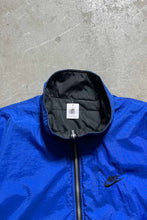 画像をギャラリービューアに読み込む, 90&#39;S REVERSIBLE ZIP UP NYLON PUFF JACKET / BLUE / BLACK [SIZE: L USED]
