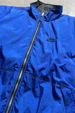 画像をギャラリービューアに読み込む, 90&#39;S REVERSIBLE ZIP UP NYLON PUFF JACKET / BLUE / BLACK [SIZE: L USED]
