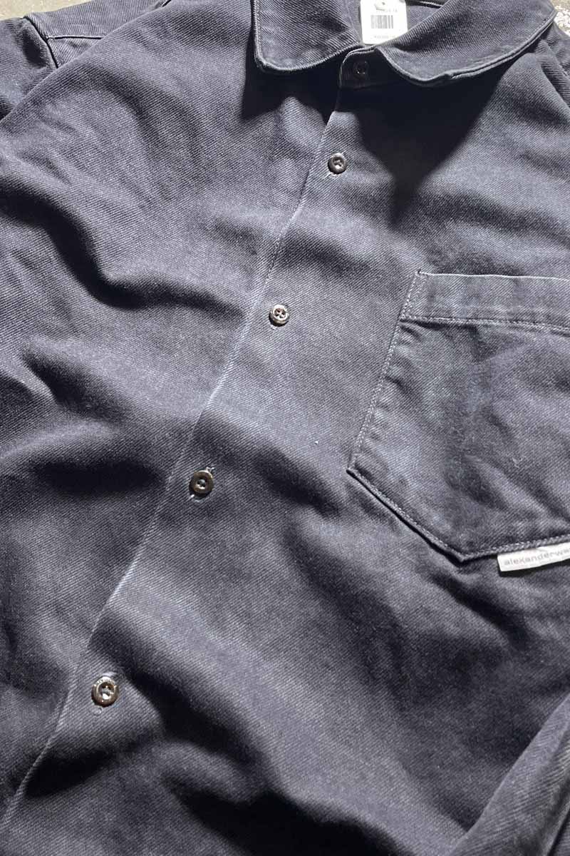 L/S DENIM SHIRT JACKET / BLACK [SIZE: M USED]