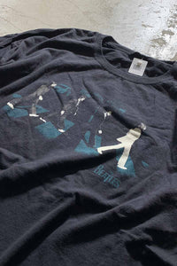 THE BEATLES ABBEY ROAD PRINT BAND T-SHIRT / BLACK [SIZE: 2XL USED]