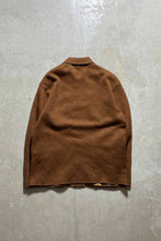 画像をギャラリービューアに読み込む, 90&#39;S SUEDE WOOL ACRYLIC KNIT JACKET / BROWN [SIZE: L USED]

