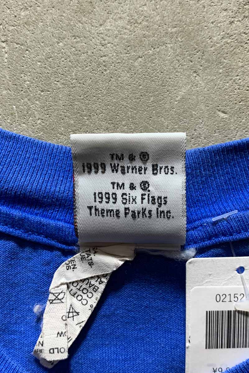 MADE IN USA 99'S LOONEY TUNES SYLVESTER CAT CHARACTER T-SHIRT/ BLUE [SIZE: L USED]