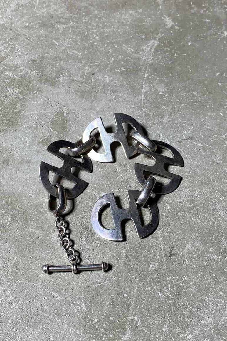 MADE IN MEXICO 925 SILVER T-BAR BRACELET [SIZE: ONE SIZE USED]