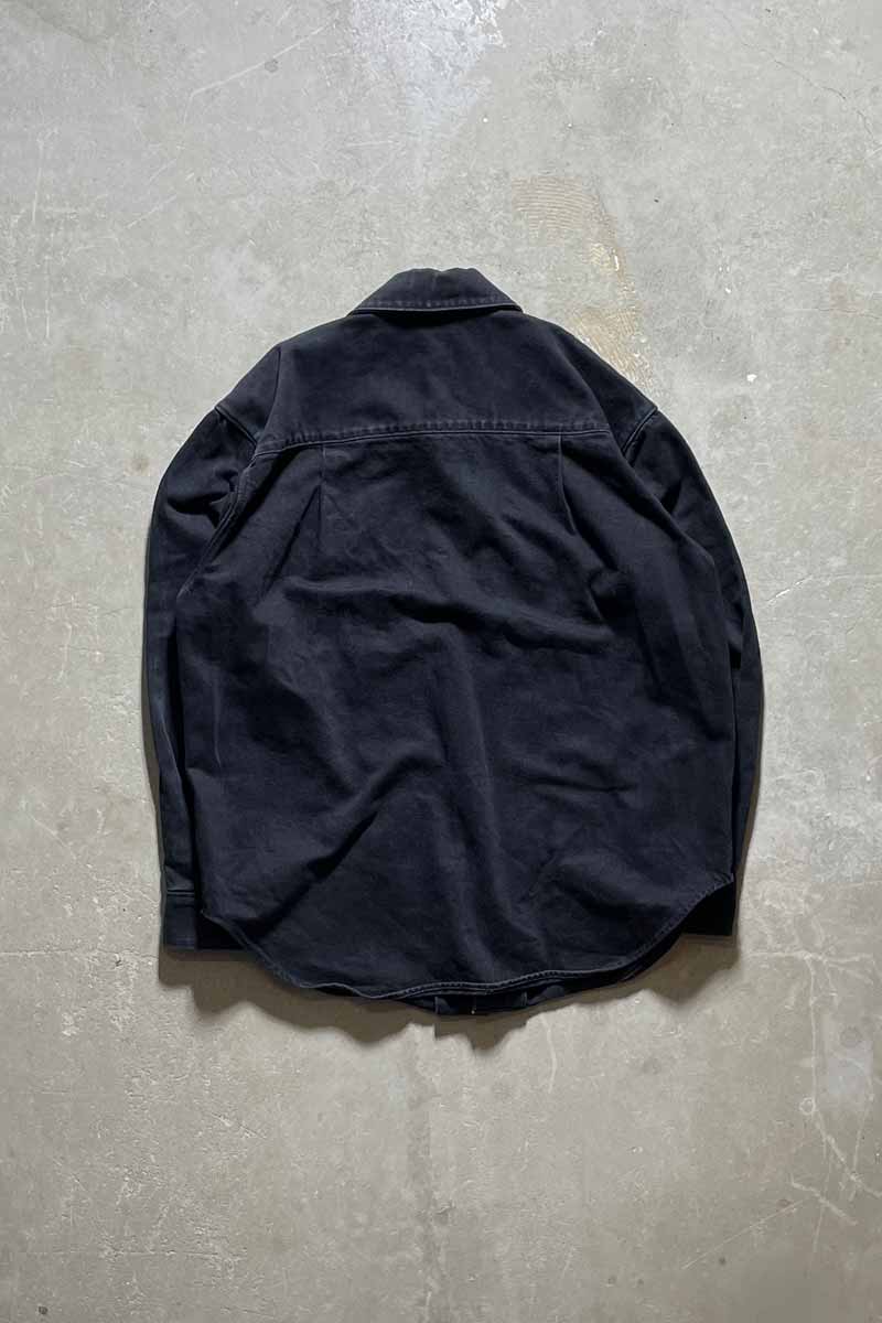 L/S DENIM SHIRT JACKET / BLACK [SIZE: M USED]