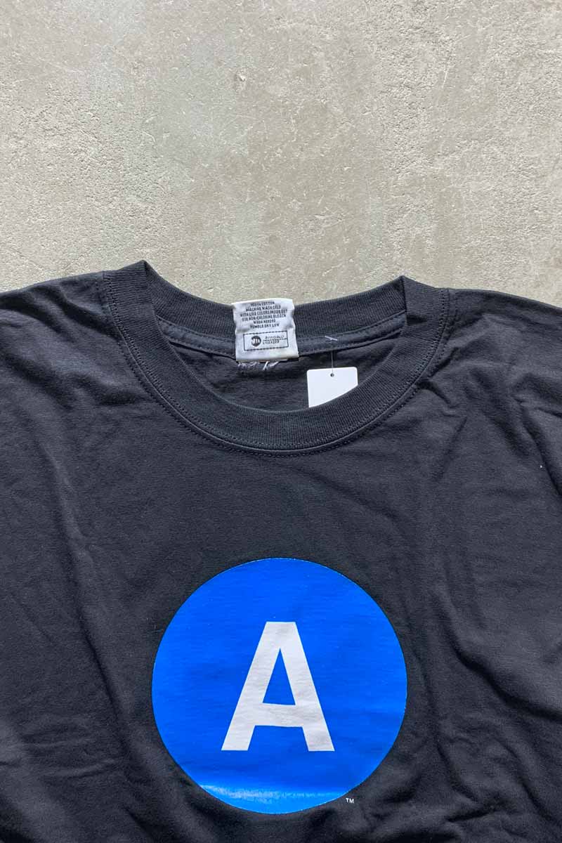 MANHATTAN TO BROOKLYN SUBWAY T-SHIRT / BLACK [SIZE: XL USED]