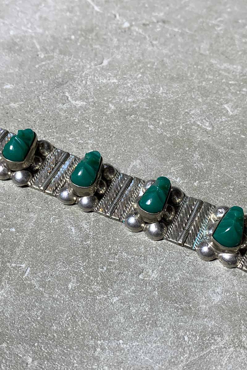 MADE IN MEXICO 925 SILVER BRACELET W/STONES [SIZE: ONE SIZE USED]