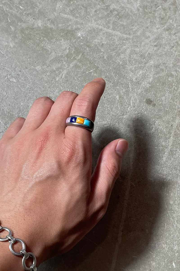 925 SILVER RING W/STONE [SIZE: US 8 (equivalent to JP 16.5) USED]