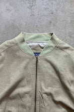 画像をギャラリービューアに読み込む, 90&#39;S ZIP SILK JACKET / KHAKI  [SIZE: L  NOS/DEADSTOCK]
