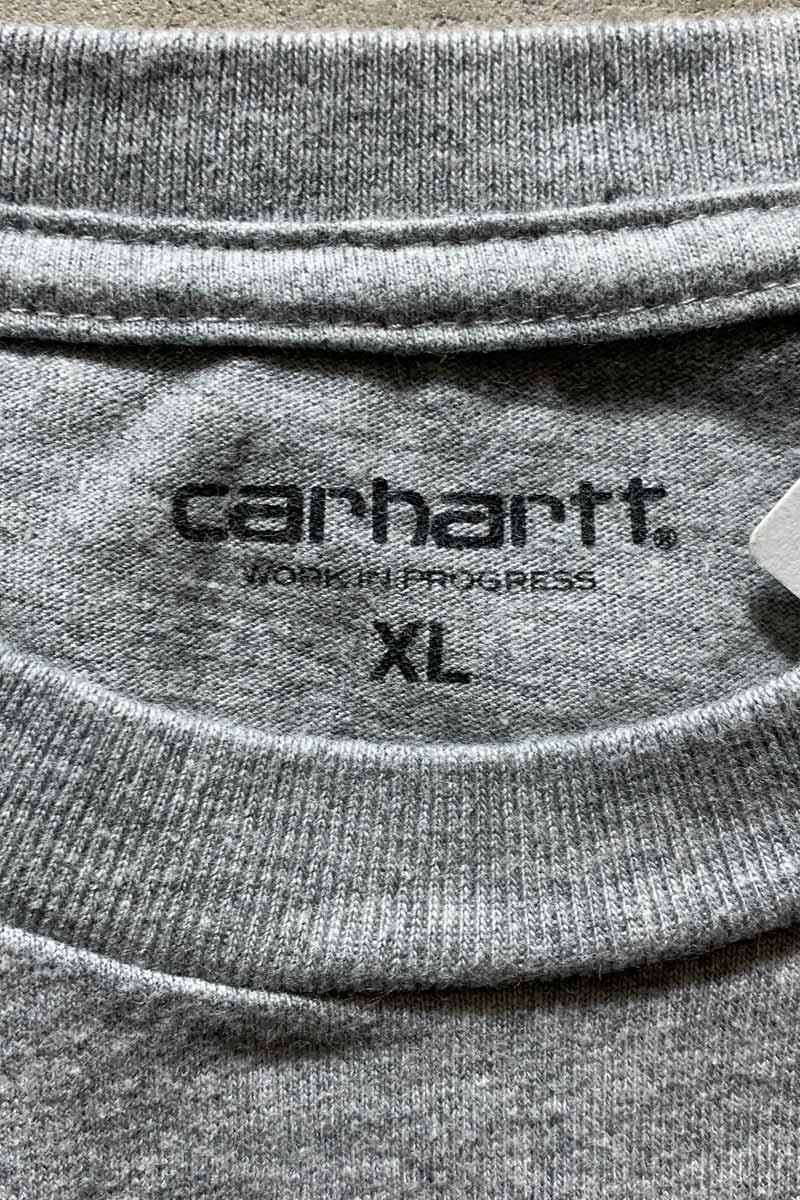 LOGO PRINT T-SHIRT / GRAY [SIZE: XL USED]