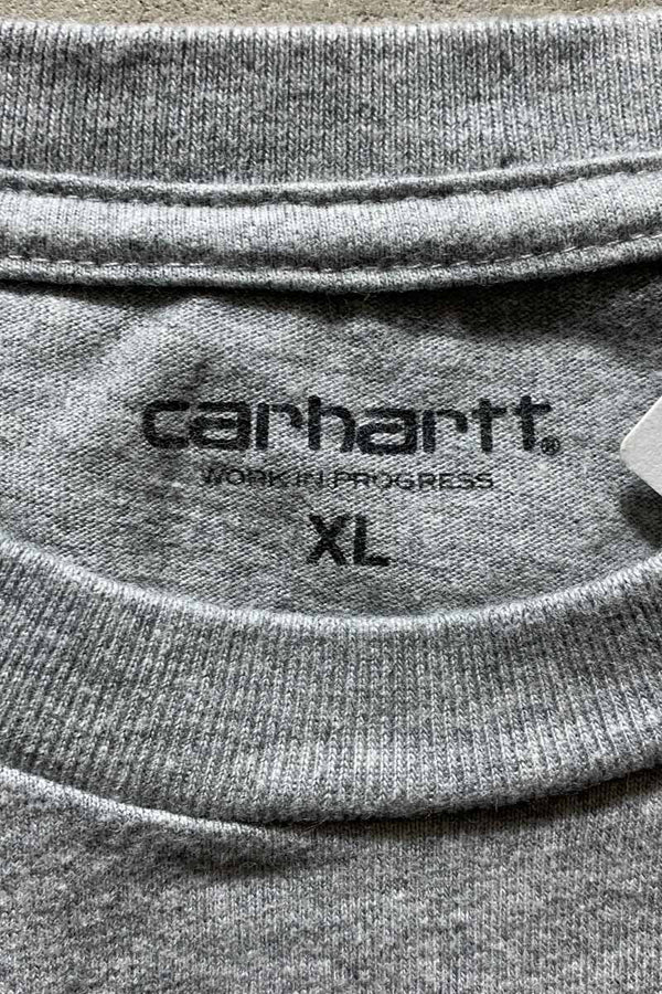LOGO PRINT T-SHIRT / GRAY [SIZE: XL USED]