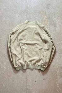 90'S ZIP SILK JACKET / KHAKI  [SIZE: L  NOS/DEADSTOCK]