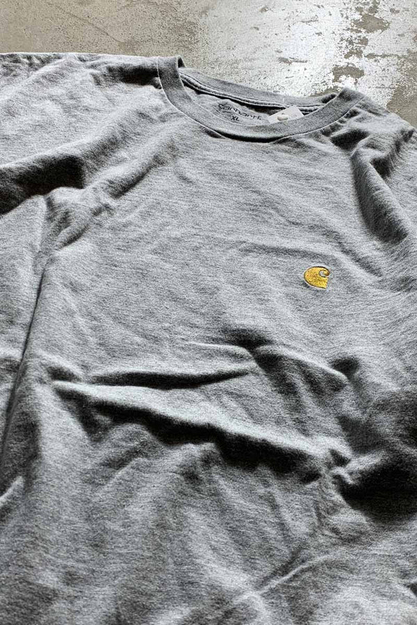 LOGO PRINT T-SHIRT / GRAY [SIZE: XL USED]