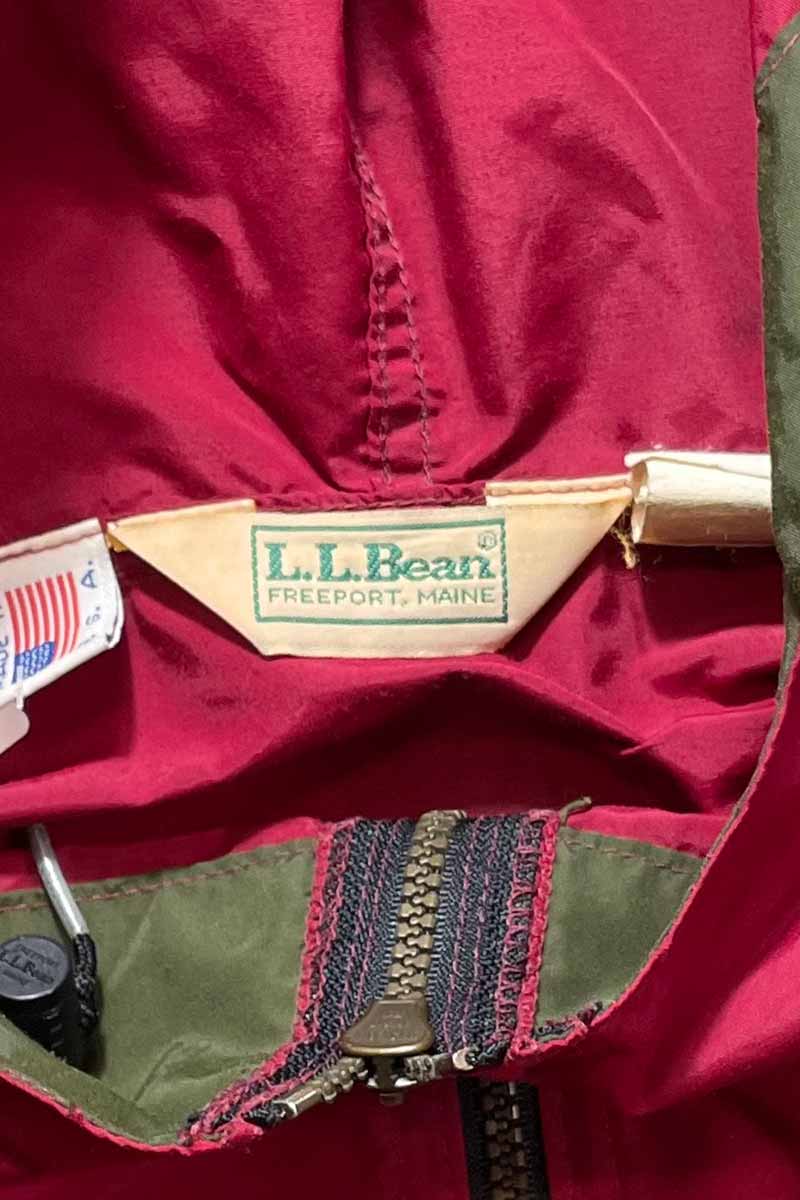 90'S NYLON PULLOVER HOODIE JACKET / WINE RED [SIZE: XL USED]