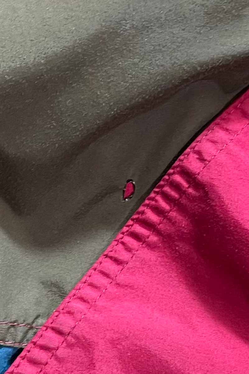 90'S NYLON PULLOVER HOODIE JACKET / WINE RED [SIZE: XL USED]