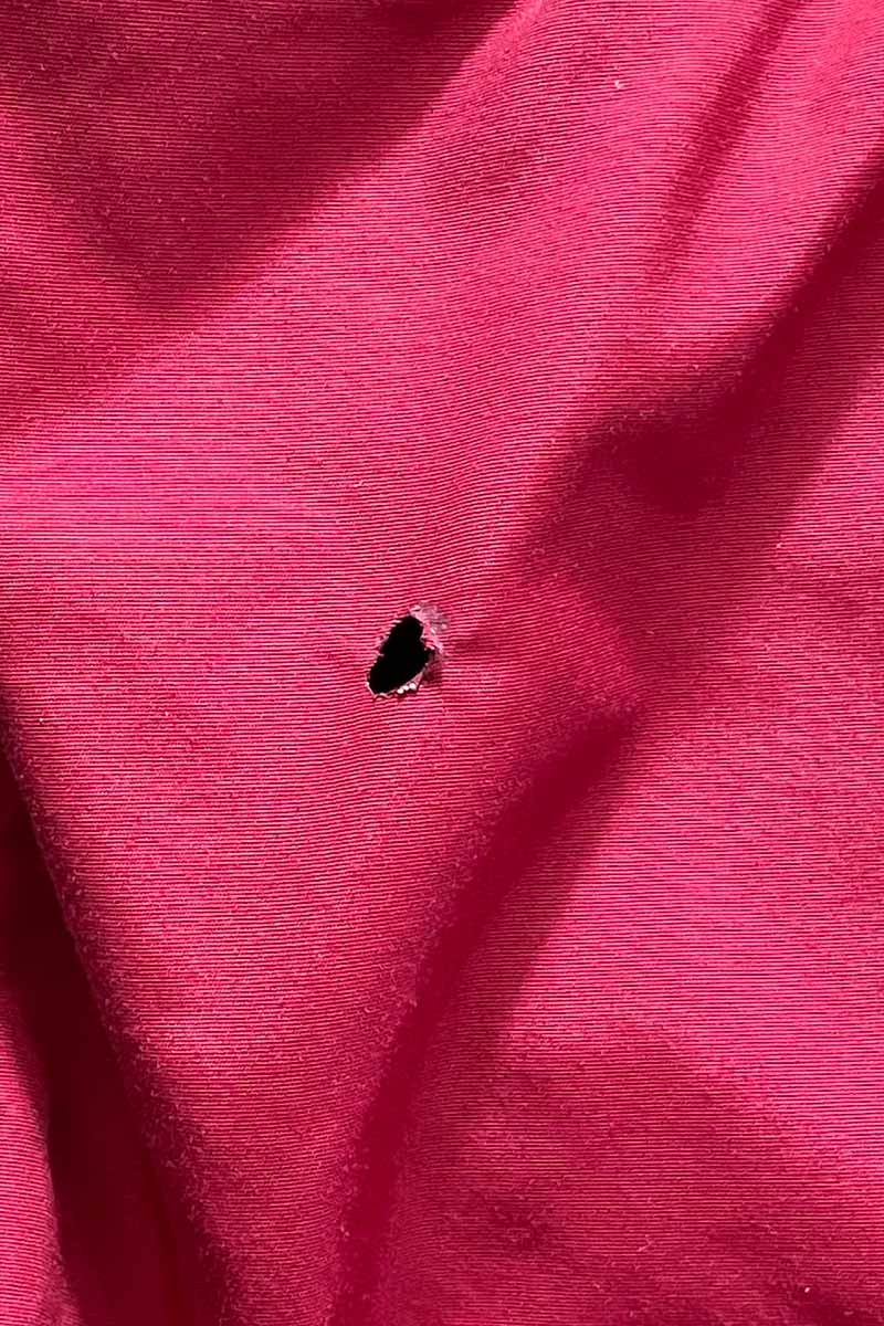 90'S NYLON PULLOVER HOODIE JACKET / WINE RED [SIZE: XL USED]