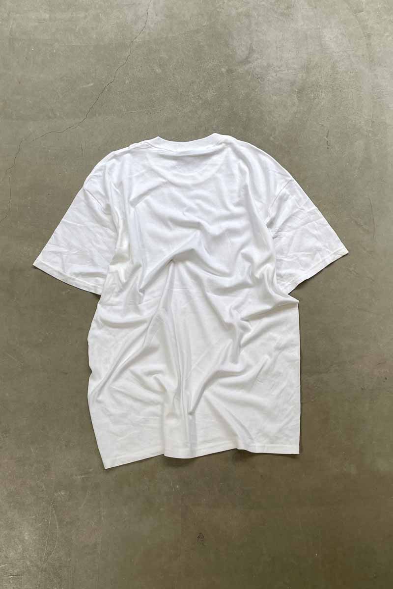 MADE IN USA 90'S S/S MESSAGE COW PRINT T-SHIRT / WHITE [SIZE: XL DEADSTOCK/NOS]