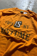 画像をギャラリービューアに読み込む, 90-00&#39;S PRINT MESSAGE T-SHIRT/ ORANGE [SIZE: L USED]
