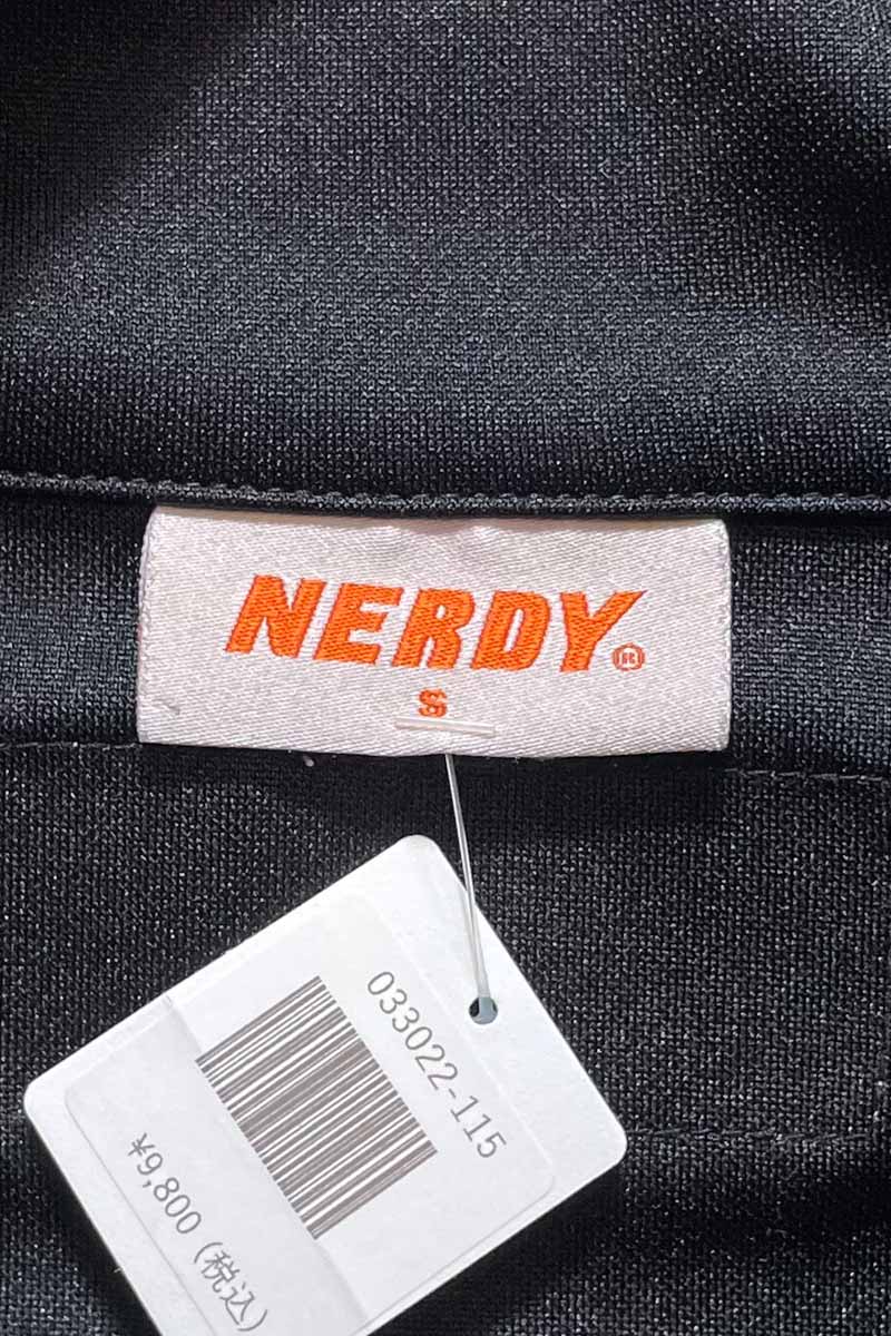 NY TRACK TOP JACKET / BLACK/GREEN [SIZE: S USED]