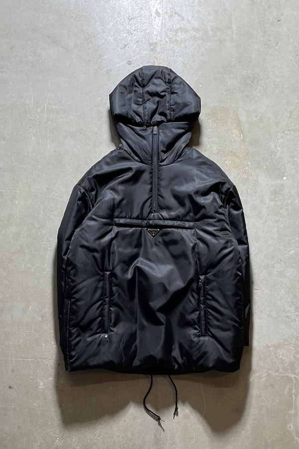 18AW PULLOVER PUFF NYLON HOODIE JACKET / BLACK [SIZE: M USED]