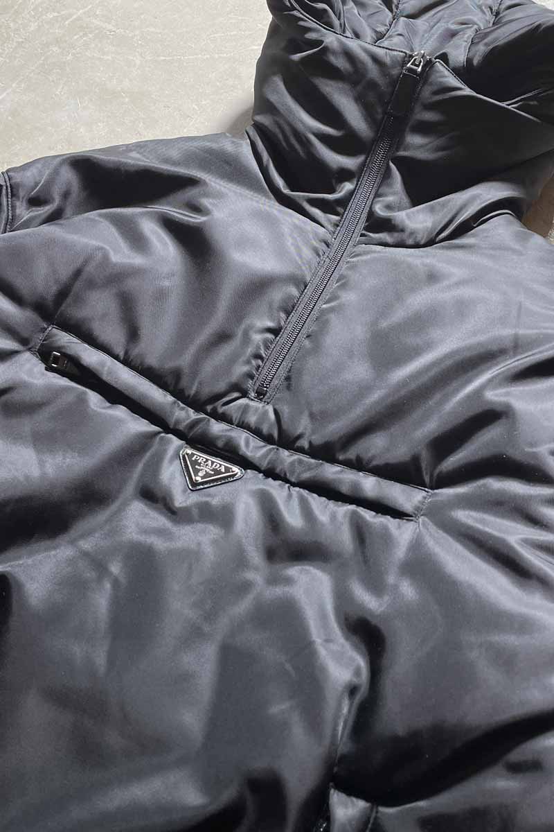 18AW PULLOVER PUFF NYLON HOODIE JACKET / BLACK [SIZE: M USED]