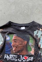 画像をギャラリービューアに読み込む, 2PAC PRINT BLEACHED HIP HOP T-SHIRT / BLACK [SIZE: XL USED]

