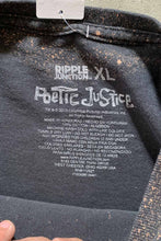 画像をギャラリービューアに読み込む, 2PAC PRINT BLEACHED HIP HOP T-SHIRT / BLACK [SIZE: XL USED]
