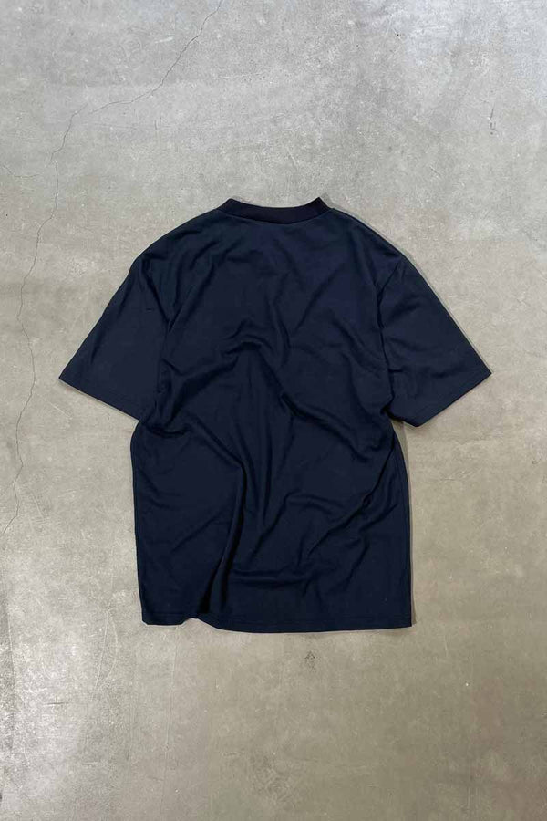 MADE IN USA 90'S S/S I'D RATHER BE FISHING PRINT MESSAGE T-SHIRT / BLACK [SIZE: L DEADSTOCK/NOS]