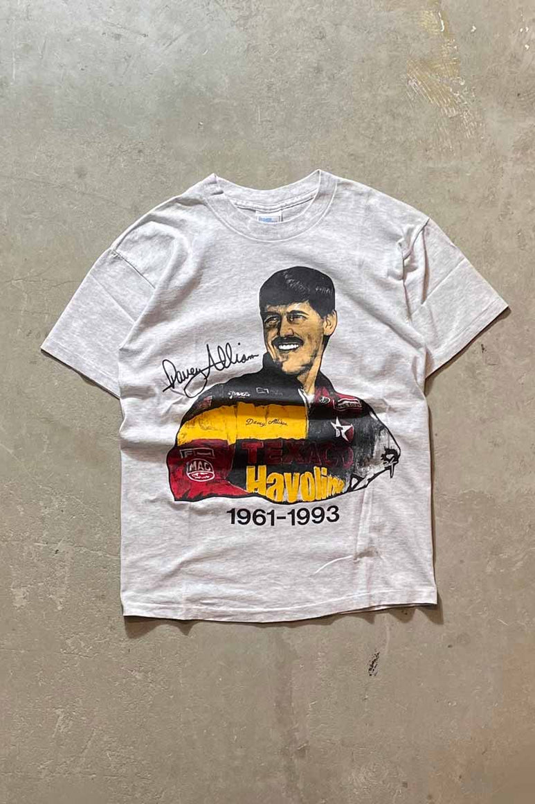 MADE IN USA 93'S S/S FACE PRINT T-SHIRT / GREY [SIZE: M USED]