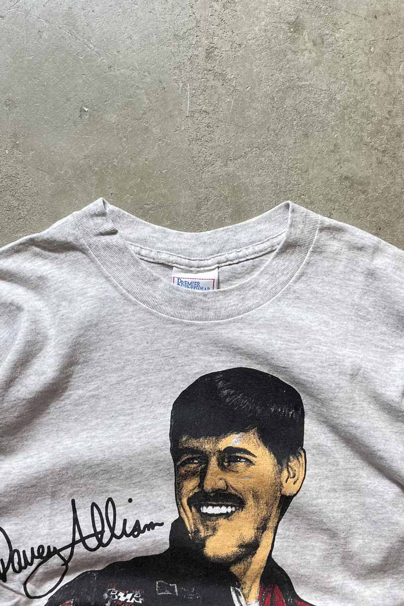 MADE IN USA 93'S S/S FACE PRINT T-SHIRT / GREY [SIZE: M USED]