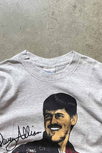 MADE IN USA 93'S S/S FACE PRINT T-SHIRT / GREY [SIZE: M USED]