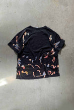 画像をギャラリービューアに読み込む, 2PAC PRINT BLEACHED HIP HOP T-SHIRT / BLACK [SIZE: XL USED]
