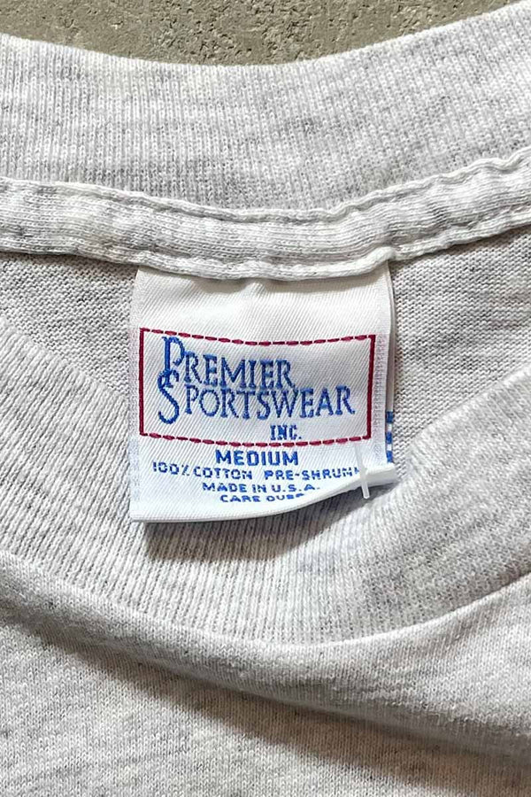 MADE IN USA 93'S S/S FACE PRINT T-SHIRT / GREY [SIZE: M USED]