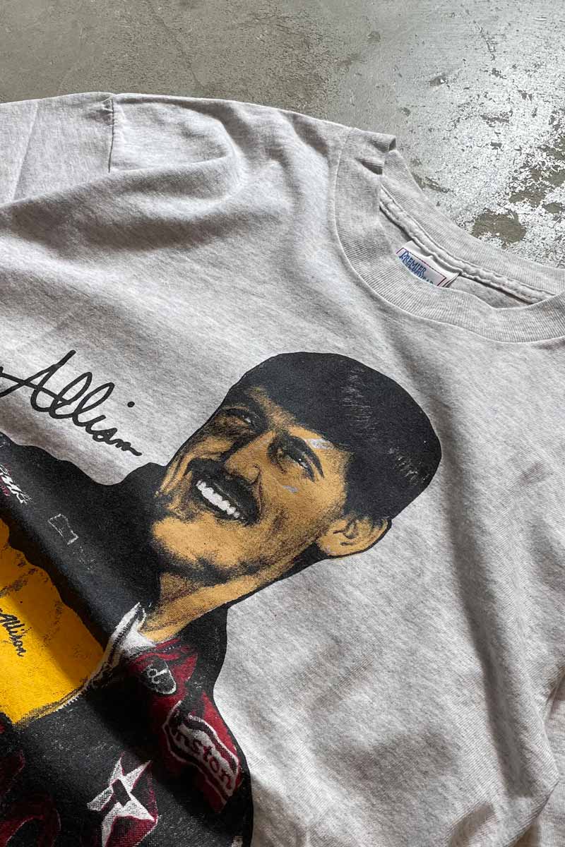 MADE IN USA 93'S S/S FACE PRINT T-SHIRT / GREY [SIZE: M USED]