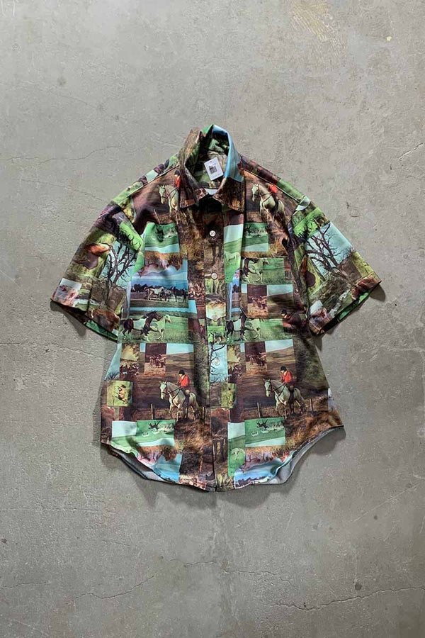 70'S PICTURE DESIGN S/S SHIRT/ MULTI [SIZE:M USED]