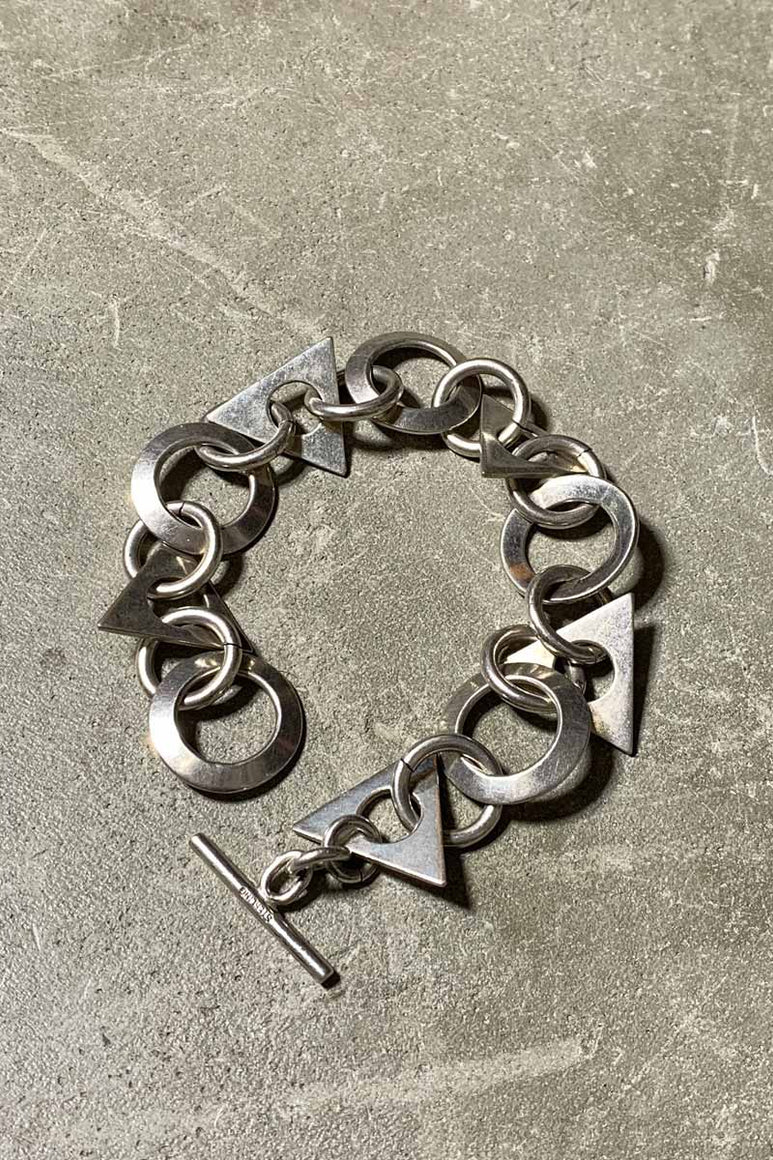STERLING SILVER T-BAR BRACELET [SIZE: ONE SIZE USED]