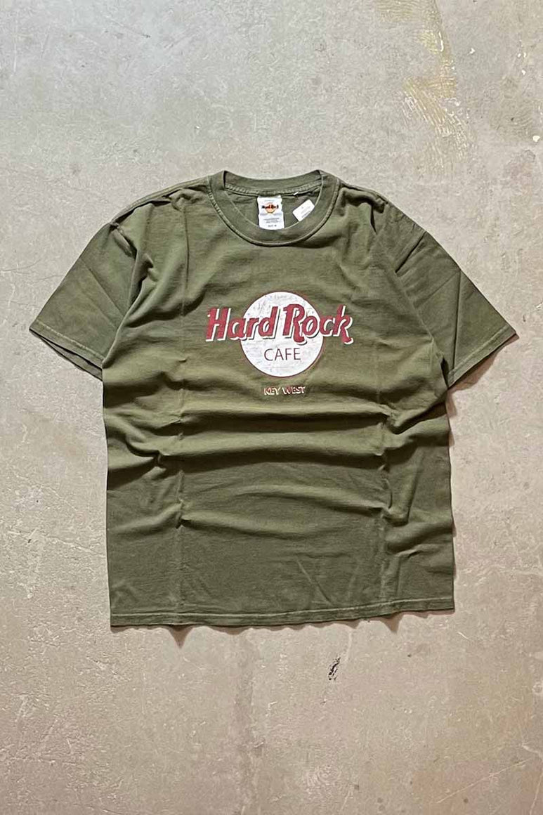 MADE IN MEXICO S/S KEY WEST PRINT T-SHIRT / KHAKI [SIZE: M USED]
