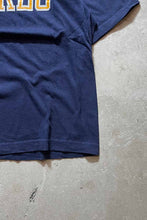 画像をギャラリービューアに読み込む, MADE IN USA 80&#39;S WILKES PRINT T-SHIRT / NAVY [SIZE: L USED]
