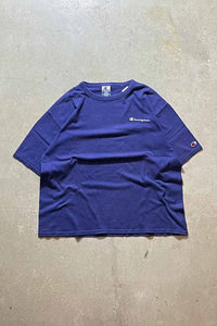 MADE IN USA 90'S ONE POINT TEE SHIRT / NAVY [SIZE: XL USED]