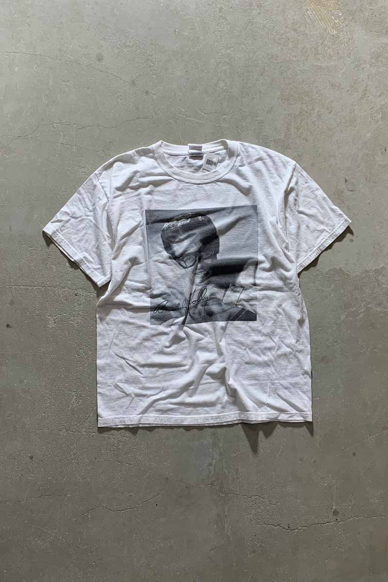 BUDDY HOLLY T-SHIRT / WHITE [SIZE: L USED]