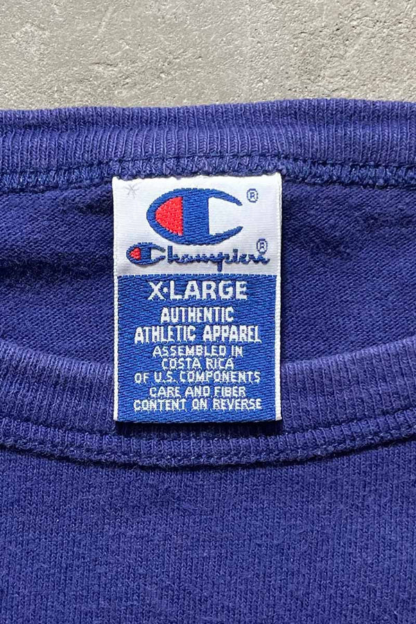 MADE IN USA 90'S ONE POINT TEE SHIRT / NAVY [SIZE: XL USED]