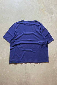 MADE IN USA 90'S ONE POINT TEE SHIRT / NAVY [SIZE: XL USED]