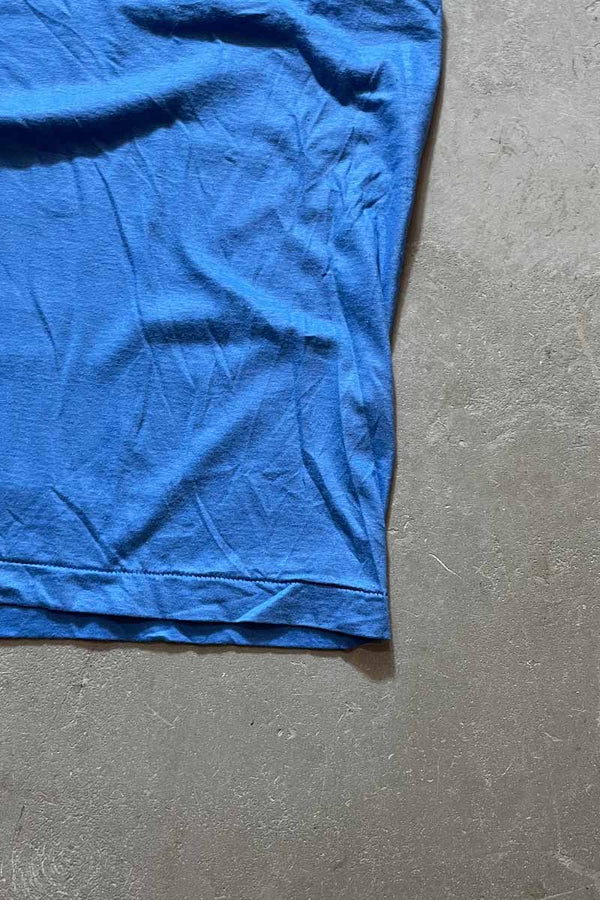 MADE IN USA 80'S S/S POCKET T-SHIRT / BLUE [SIZE: XL USED]