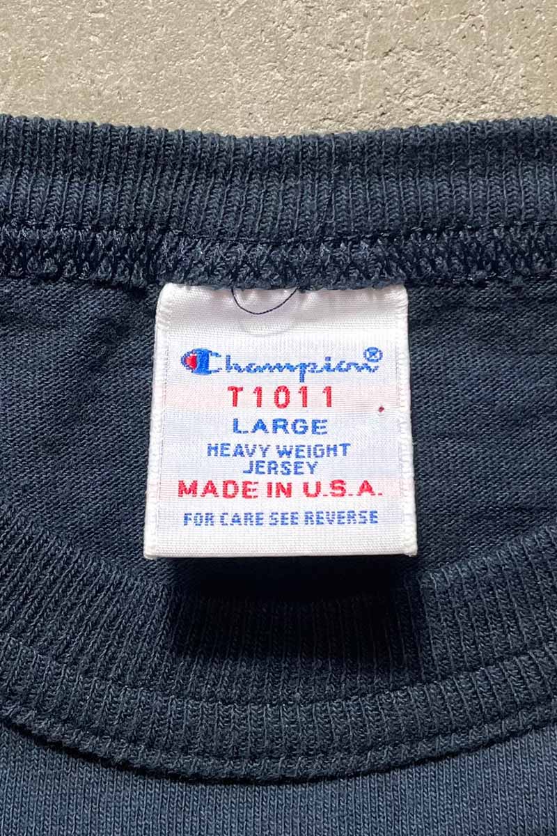 MADE IN USA 80'S HEAVYWEIGHT TEE SHIRT / BLACK [SIZE: L USED]