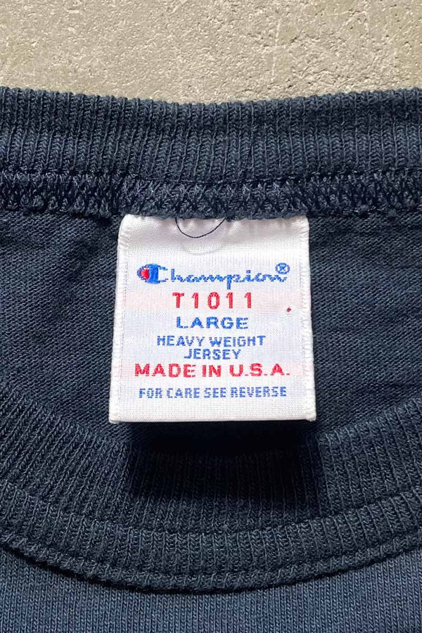 MADE IN USA 80'S HEAVYWEIGHT TEE SHIRT / BLACK [SIZE: L USED]