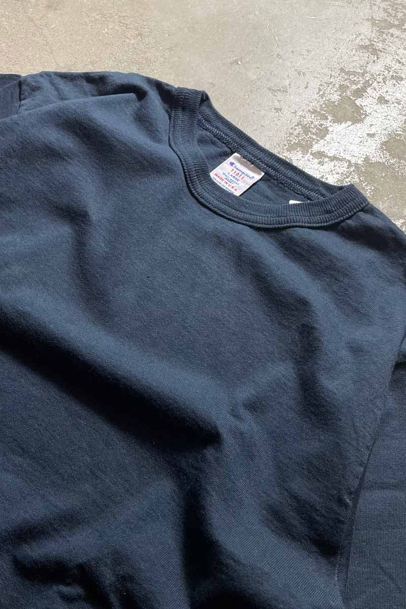 MADE IN USA 80'S HEAVYWEIGHT TEE SHIRT / BLACK [SIZE: L USED]