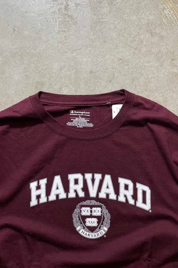 HARVARD AUTHENTIC TEE SHIRT / WINE RED [SIZE: L USED]