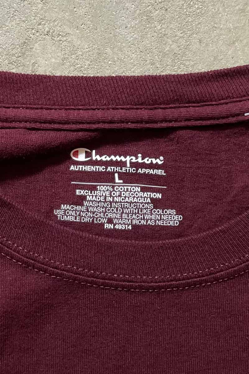 HARVARD AUTHENTIC TEE SHIRT / WINE RED [SIZE: L USED]