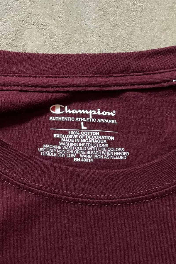 HARVARD AUTHENTIC TEE SHIRT / WINE RED [SIZE: L USED]