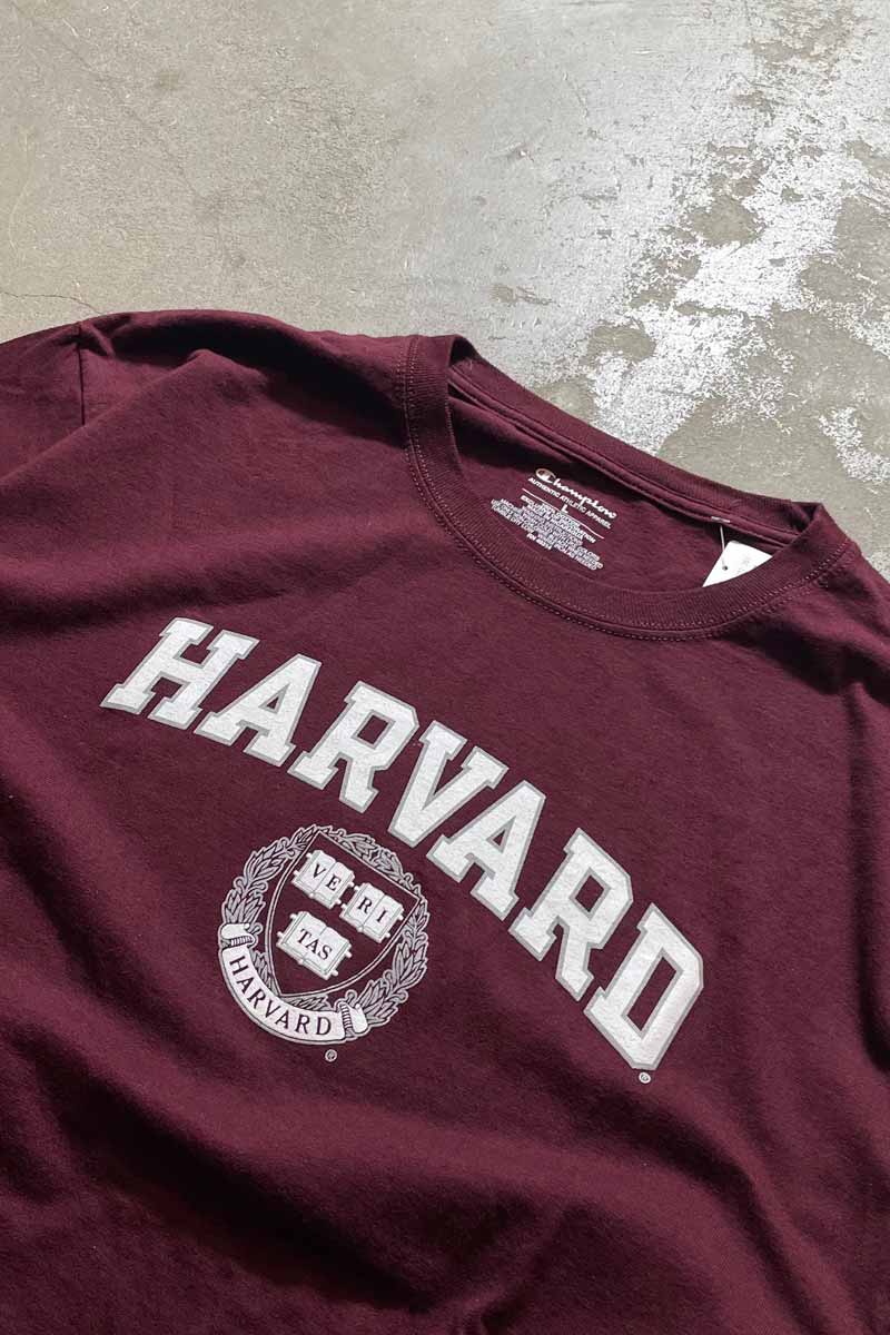 HARVARD AUTHENTIC TEE SHIRT / WINE RED [SIZE: L USED]