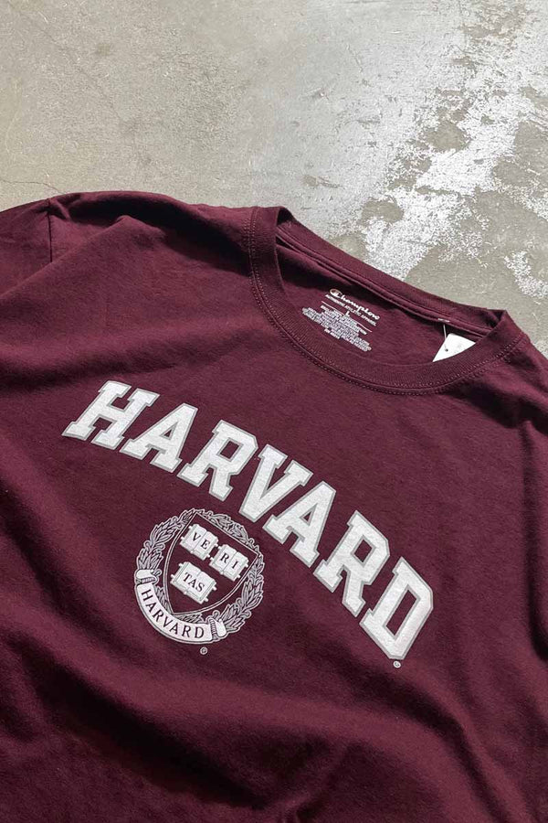 HARVARD AUTHENTIC TEE SHIRT / WINE RED [SIZE: L USED]